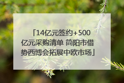 14亿元签约+500亿元采购清单 简阳市借势西博会拓展中欧市场