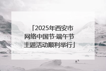 2025年西安市网络中国节·端午节主题活动顺利举行