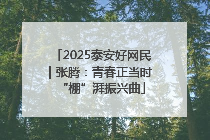 2025泰安好网民｜张腾：青春正当时 “棚”湃振兴曲