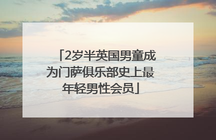 2岁半英国男童成为门萨俱乐部史上最年轻男性会员