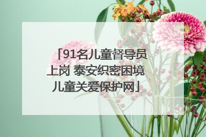 91名儿童督导员上岗 泰安织密困境儿童关爱保护网