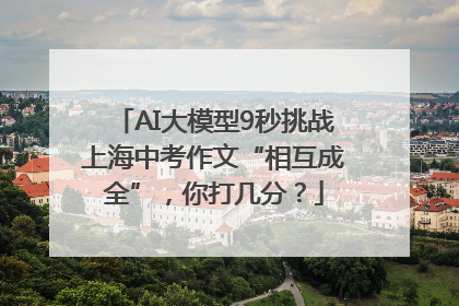 AI大模型9秒挑战上海中考作文“相互成全”，你打几分？