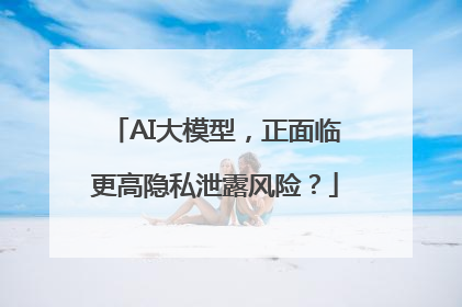 AI大模型，正面临更高隐私泄露风险？