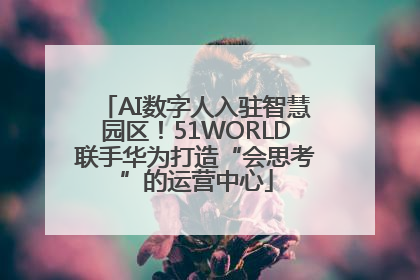 AI数字人入驻智慧园区！51WORLD联手华为打造“会思考”的运营中心